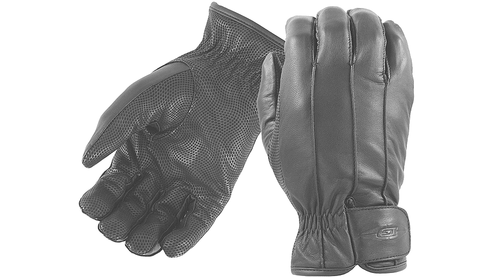 Damascus Goatskin Leather Insulated Winter Patrol Glove, Black, DWPG100LG