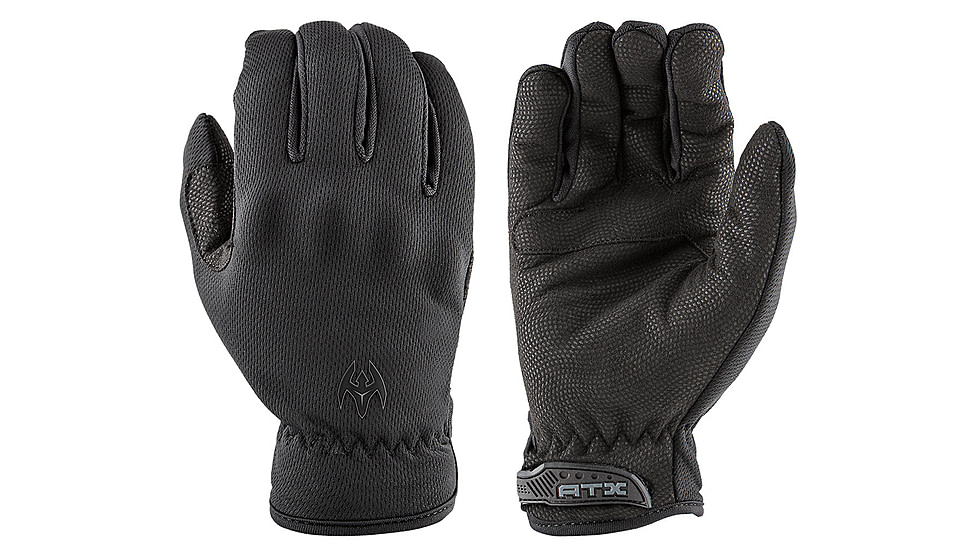 Damascus Protective Gear Lightweight Cut Resistant Patrol Gloves, Kevlar lined palm w/ integrated low profile knuckles, Black, Extra Small, ATX100-XSM