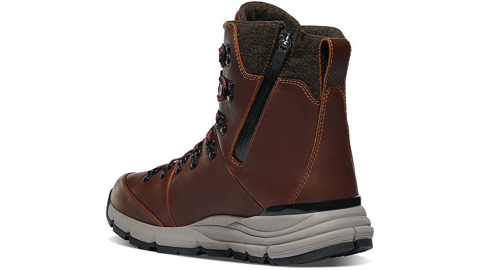 Danner Arctic 600 Side-Zip 7in 200G Hiking Shoes - Mens, Wide, Roasted Pecan/Fired Brick, 10.5, 67342-10.5EE