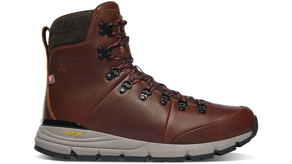 Danner Arctic 600 Side-Zip 7in 200G Hiking Shoes - Mens, Wide, Roasted Pecan/Fired Brick, 10.5, 67342-10.5EE