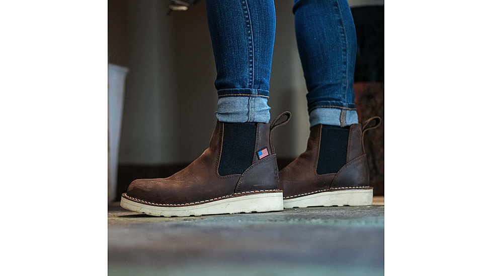 Danner Bull Run Chelsea 6in Height Shoes - Womens, Brown Wedge, 7, Width M, 15482-7-M