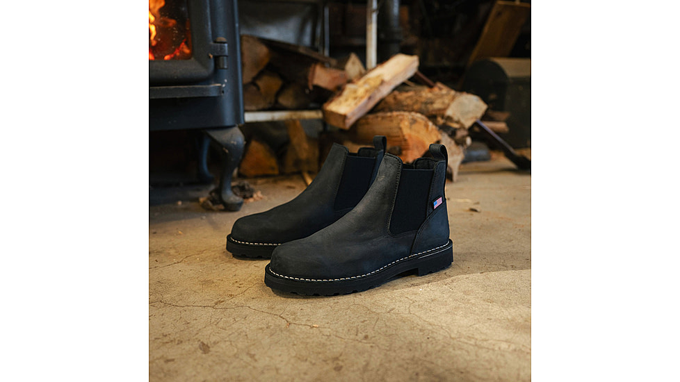 Danner Bull Run Chelsea 6 in Shoes - Mens, 12 US, Medium Width, Black, 12, 15483-12D