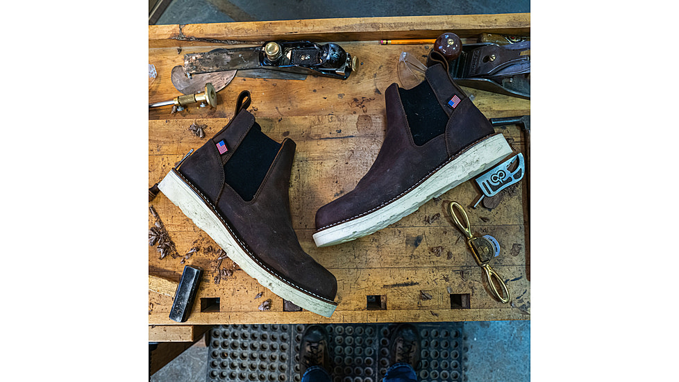 Danner Bull Run Chelsea 6 in Shoes - Mens, 10.5 US, Medium Width, Brown, 10.5, 15484-10.5D