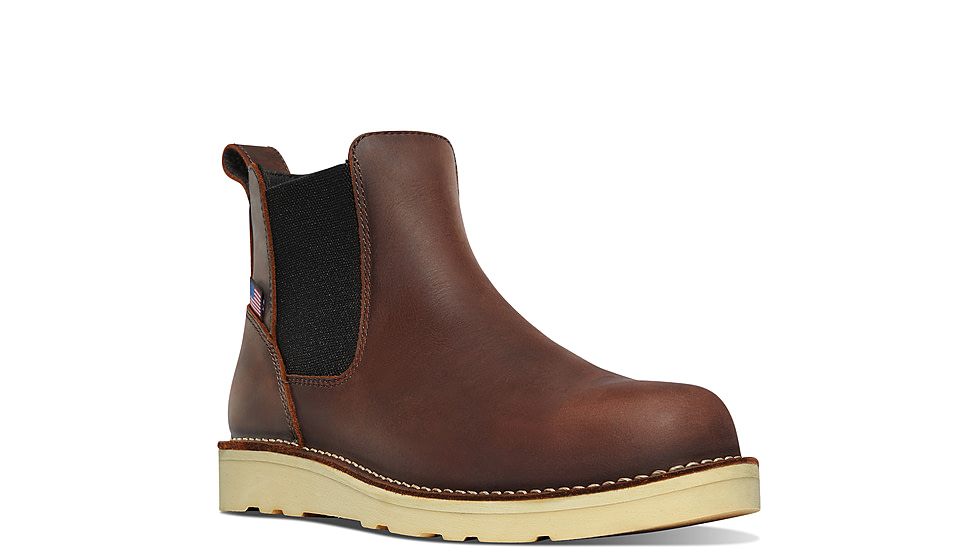 Danner Bull Run Chelsea 6 in Shoes - Mens, 10.5 US, Medium Width, Brown, 10.5, 15484-10.5D
