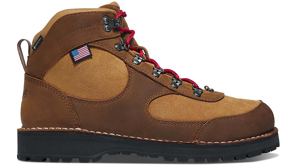 Danner Cascade Crest 5in GTX Hiking Shoes - Mens, Wide, Grizzly Brown/Rhodo Red, 13, 60430-13EE