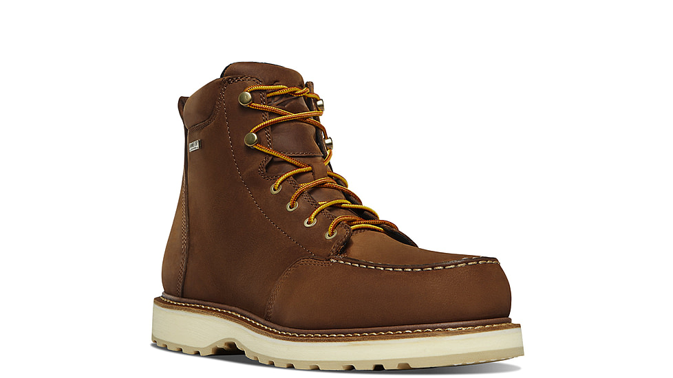 Danner Cedar River Moc 6in Aluminum Toe Work Shoes - Mens, Brown, 7.5 US, D, 14301-7.5D