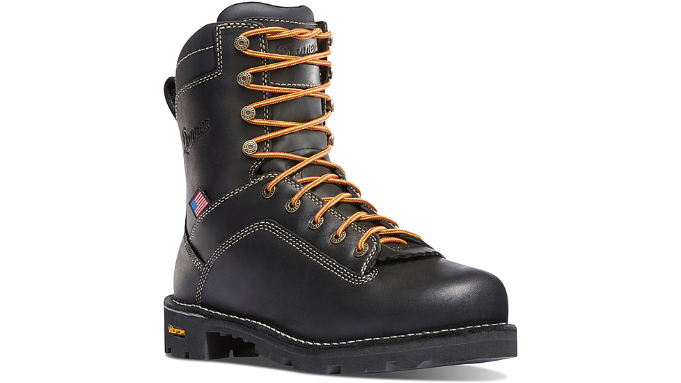 Danner Quarry USA 8in Alloy Toe Boots, Black, 11D, 17311-11D