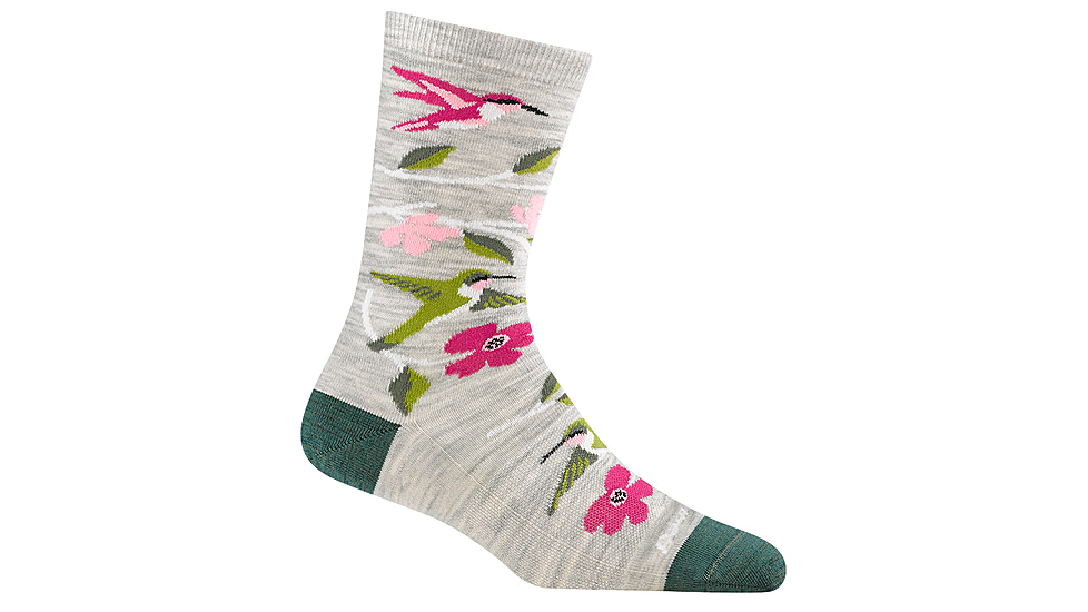 Darn Tough Birds of a Feather Crew Lightweight Socks - Womens, Ash, Large, 6121-ASH-L-DARN