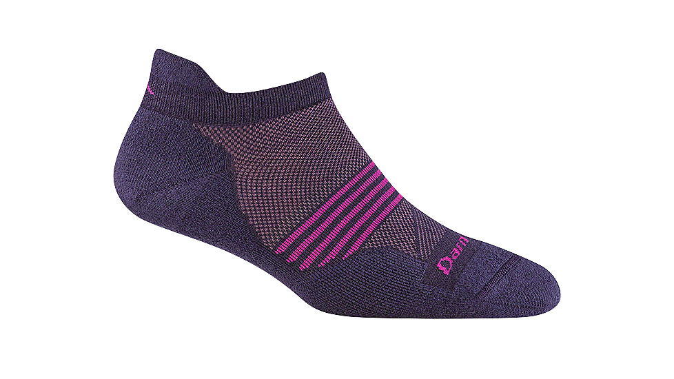 Darn Tough Element No Show Tab Lightweight Running Socks - Womens, Blackberry, Small, 1112-BLACKBERRY-S-DARN