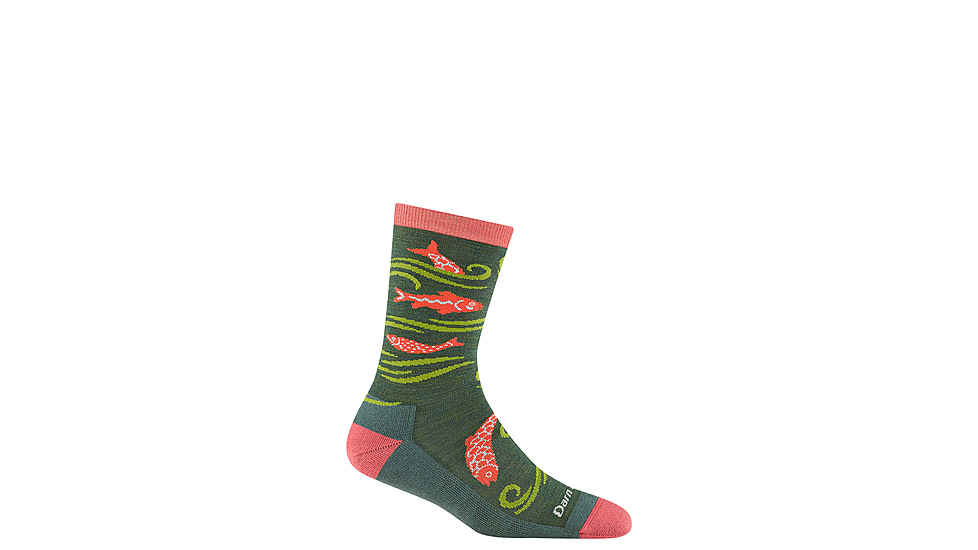 Darn Tough Homer Crew Lightweight Socks w/Cushion - Womens, Kelp, Medium, 6122-KELP-M-DARN