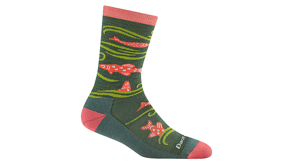 Darn Tough Homer Crew Lightweight Socks w/Cushion - Womens, Kelp, Medium, 6122-KELP-M-DARN