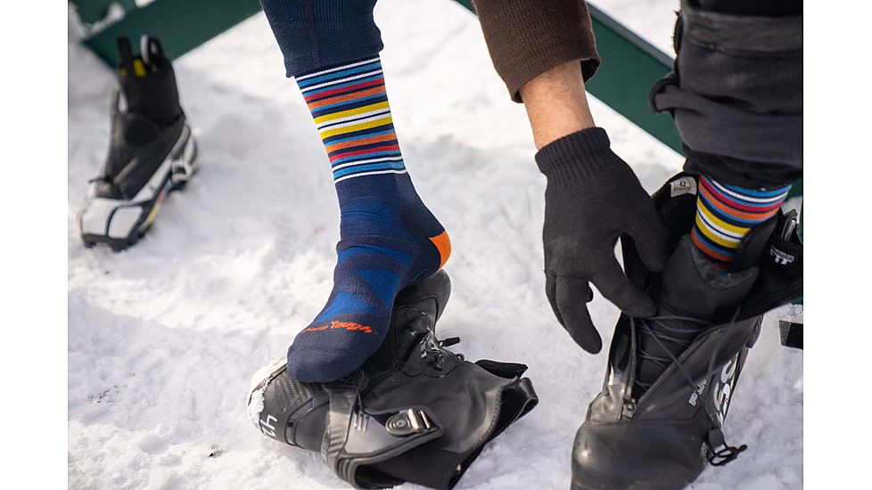 Darn Tough Oslo Nordic Boot Lightweight Ski Sock - Mens, Eclipse, Extra Large, 8034-ECLIPSE-XL-DARN