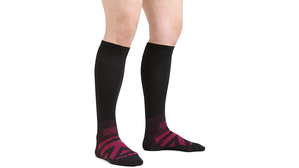 Darn Tough RFL Thermolite Over-The-Calf Ultra-Lightweight Ski Sock - Womens, Black, Medium, 8029-BLACK-M-DARN
