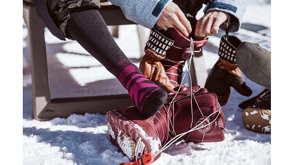 Darn Tough RFL Thermolite Over-The-Calf Ultra-Lightweight Ski Sock - Womens, Black, Medium, 8029-BLACK-M-DARN