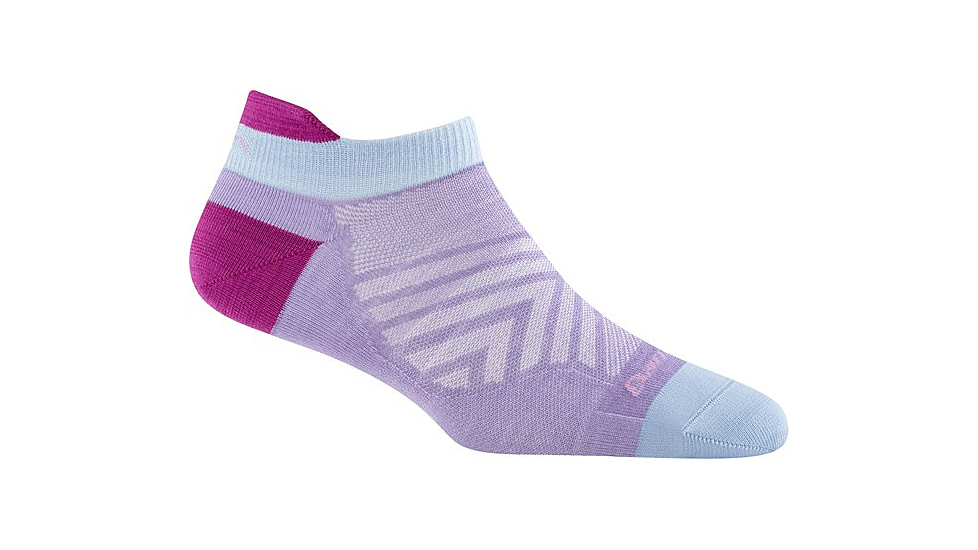 Darn Tough Run No Show Tab Ultra-Lightweight Sock - Womens, Lavender, Small, 1043-LAVENDER-S-DARN