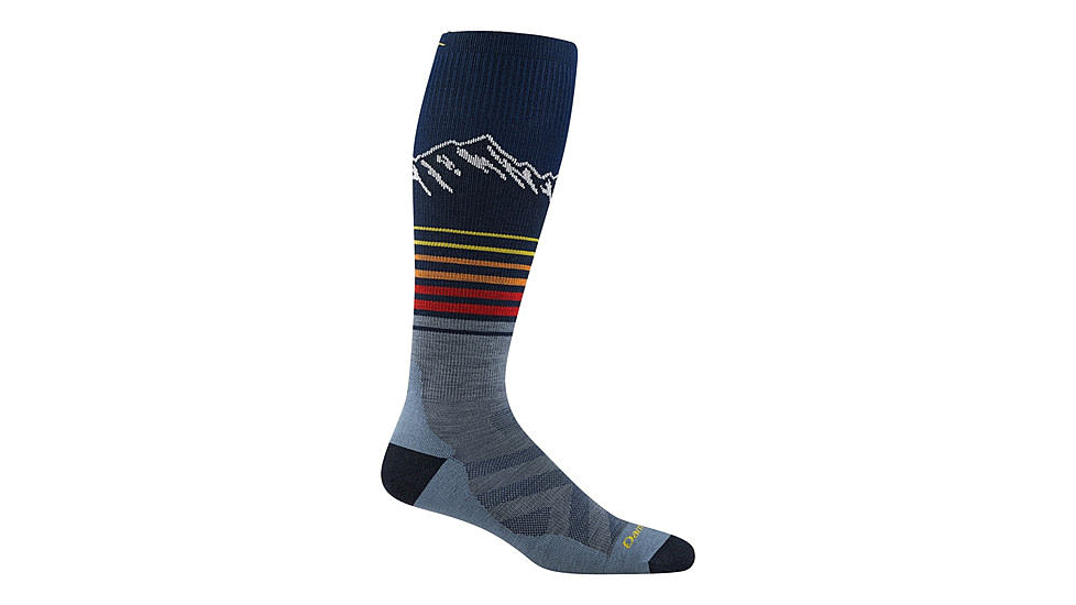 Darn Tough Steep Lines OTC Lightweight with Cushion Socks - Mens, Eclipse, X-Large, 8052-ECLIPSE-XL-DARN