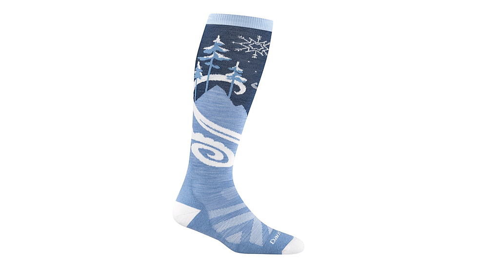 Darn Tough Swirlwind OTC Lightweight with Cushion Socks - Womens, Midnight, Medium, 8054-MIDNIGHT-M-DARN
