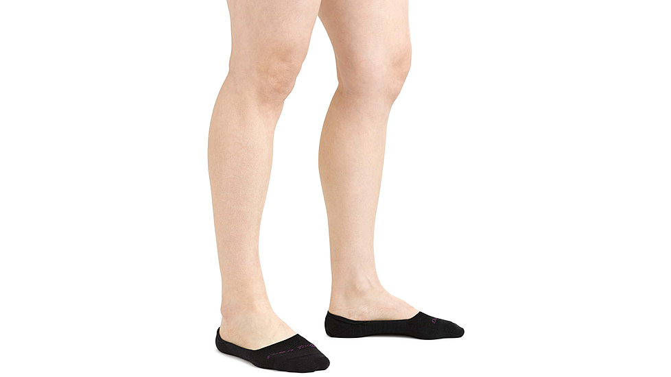 Darn Tough Top Down Solid Lifestyle Sock - Womens, Black, Large, 6044-BLACK-L-DARN