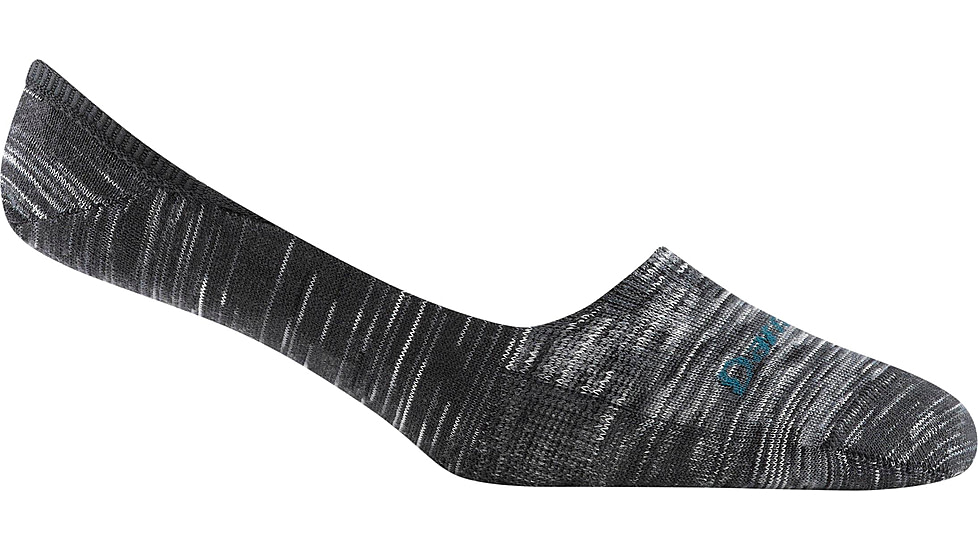 Darn Tough Top Down Solid No Show Invisible Lightweight Sock - Womens, Space Gray, Large, 6044-SPACE-GRAY-L-DARN