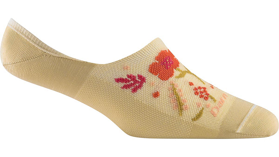 Darn Tough Topless Garden Party No Show Hidden Lightweight Sock - Womens, Morning Sun, Large, 6072-MORNING-SUN-L-DARN