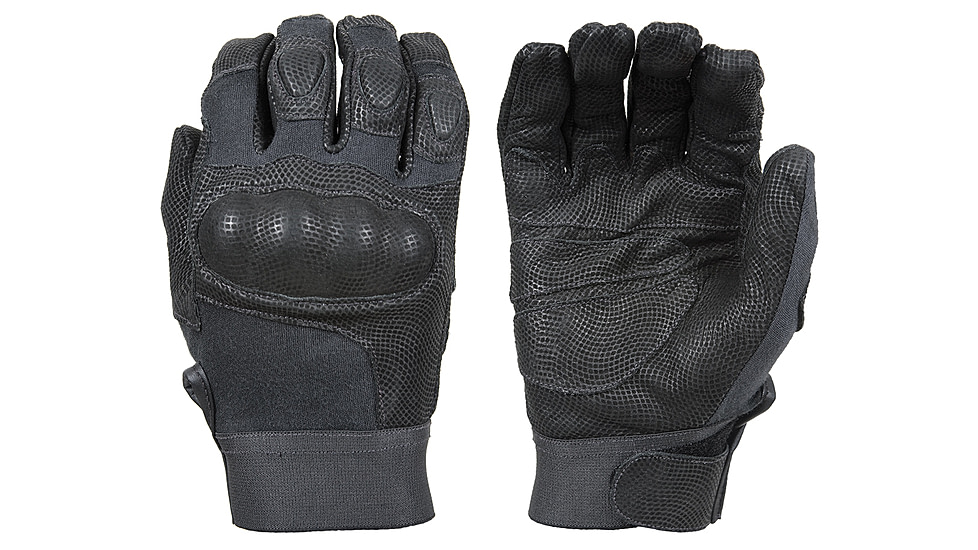 Damascus DMZ33 Protective Gear Nitro Hard Knuckle Gloves, Digital Leather and KEVLAR, Medium, Black, DMZ33MED