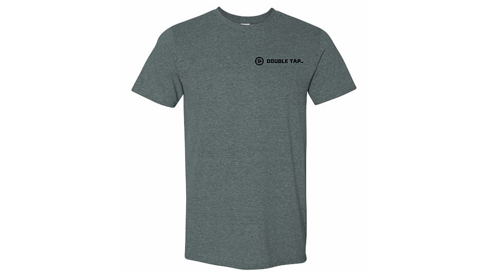 Double Tap Industries Double Tap Ind. T-Shirt - Mens, Heather Grey, Small, AP-SST-2-S