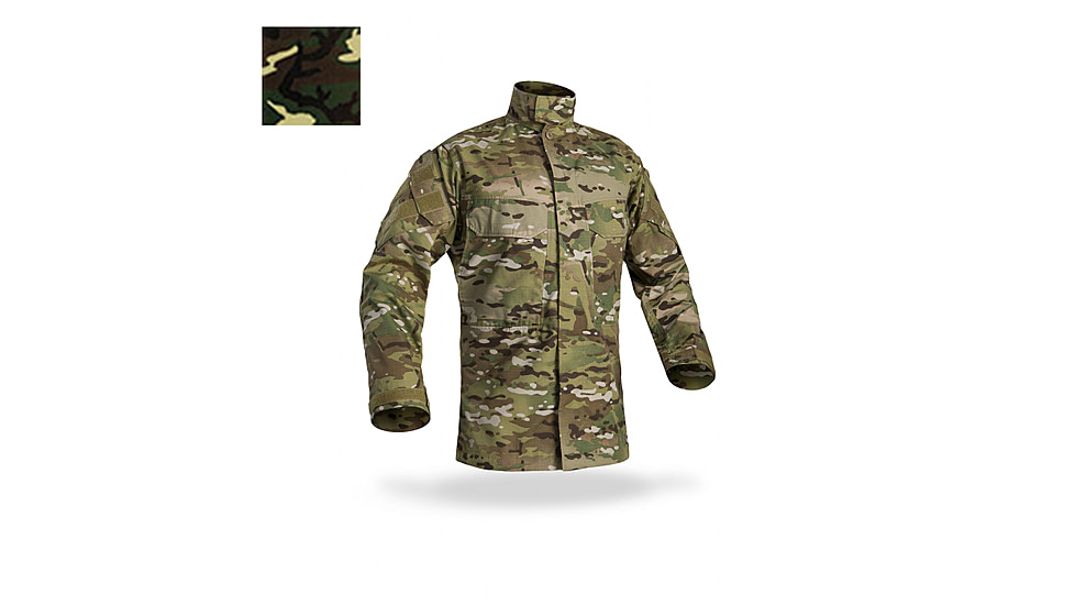 DRIFIRE / Crye Precision FR Field Shirt - Mens, Regular, NATO Woodland, Small, DF2-CR-550FS-NW-SMR