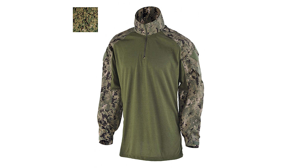 DRIFIRE FORTREX FR Combat Shirt - Mens, Short, NWU III, Large, DF2-550CS-N3-LGS