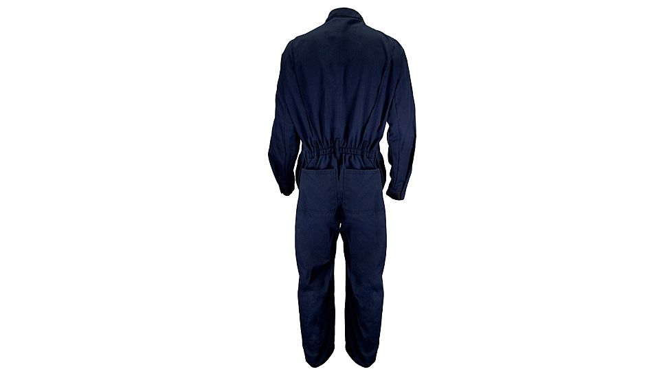 DRIFIRE FR Maintenance Coverall - Mens, Fits 38-42 in Waists 36 in, Navy Blue, Extra Large, C88LB01USA-XL36