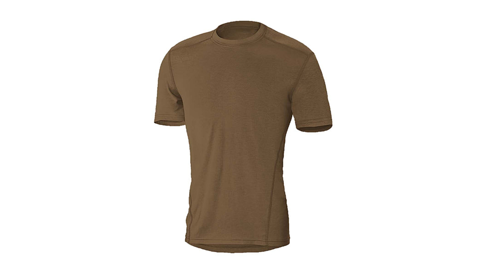 DRIFIRE Prime FR Mid-Weight Soft Compression Short Sleeve Tee - Mens, Coyote Brown, Medium, DF2-MIL-762-PTS-CB-MD