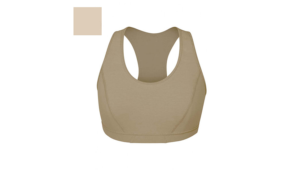 DRIFIRE Prime FR Mid-Weight Soft Compression Sports Bra - Womens, Tan 499, Small, DF2-762-SB-TN-SM