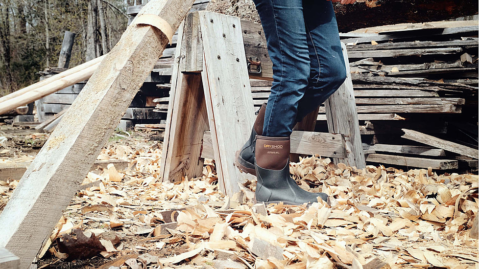 Dryshod Haymaker Mid Farm Boot - Mens, Brown/Peanut, 10, HAY-MM-BR-010