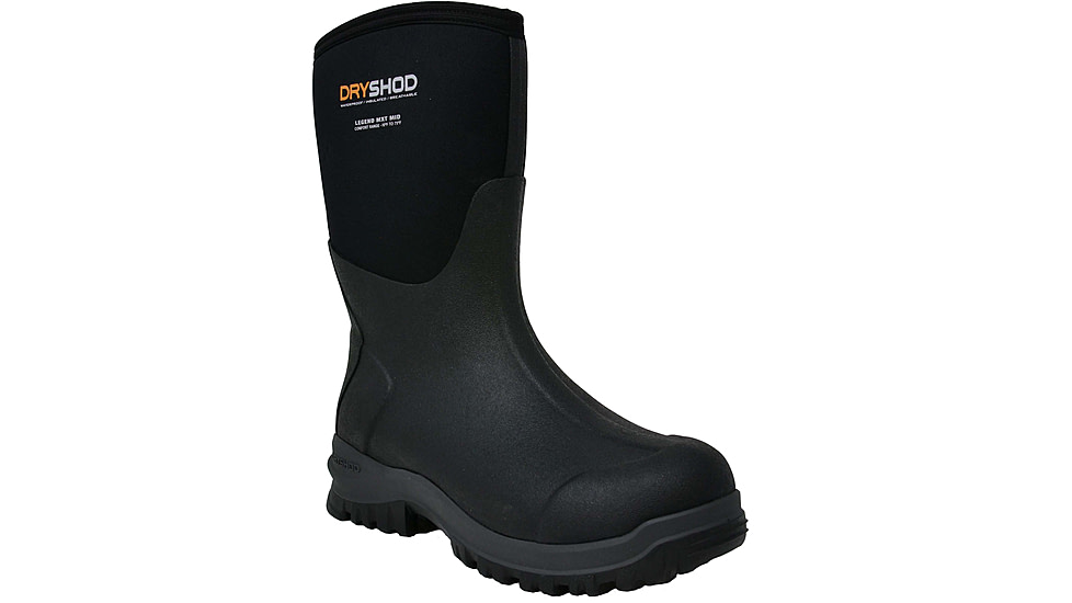 Dryshod Legend MXT Mid Adventure Boot - Mens, Black/Neon, 9, LGX-MM-BK-009