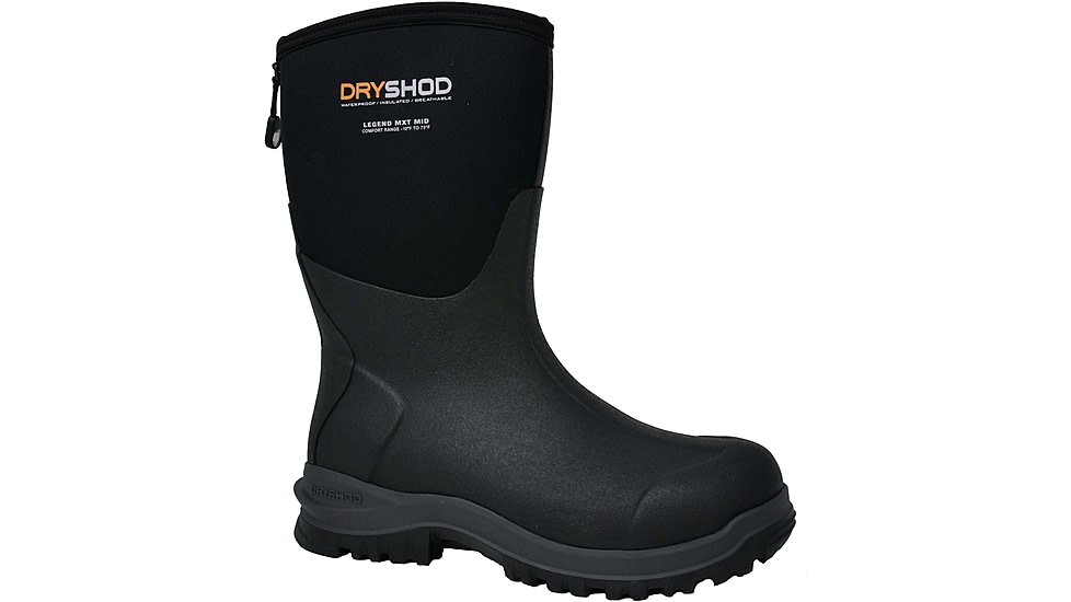 Dryshod Legend MXT Mid Adventure Boot - Mens, Black/Neon, 9, LGX-MM-BK-009