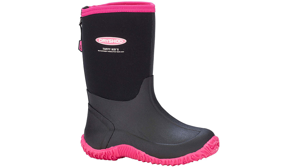 Dryshod Tuffy Sport Boot - Kids, Black/Pink, 10, TUF-KD-PN-010