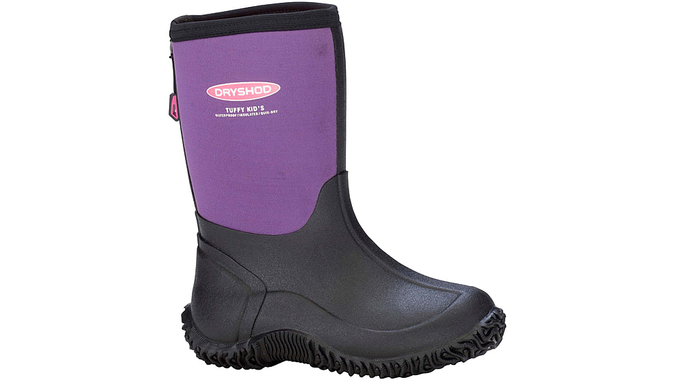 Dryshod Tuffy Sport Boot - Kids, Black/Purple, 11, TUF-KD-PP-011