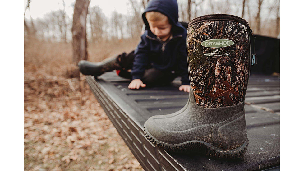 Dryshod Tuffy Sport Boot - Kids, Camo/Timber, 13, TUF-KD-CM-013