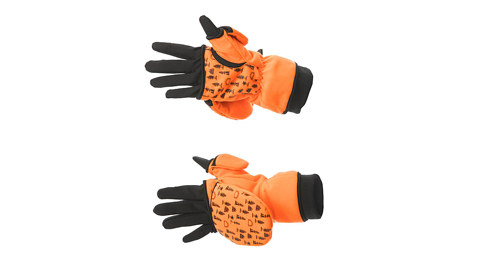 DSG Outerwear Flip Top 3.0 Mitten with Glove Liner, Blaze Orange, Large, 45167