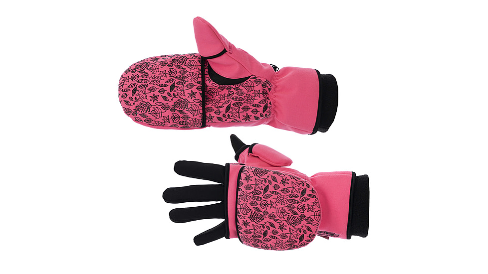 DSG Outerwear Flip-Top 4.0 Mitten with Glove Liner - Womens, Blaze Pink, Large, 518128