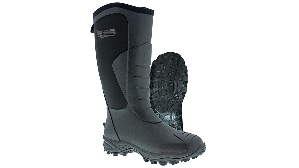DSG Outerwear Rubber Hunting Boot, 1200 Grams, Black, 6, 45206