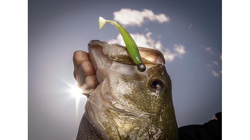 Duckett Fishing 4.5 Subtle Tail Soft Bait, 4.5in, White Pearl, MXST4.5 WP