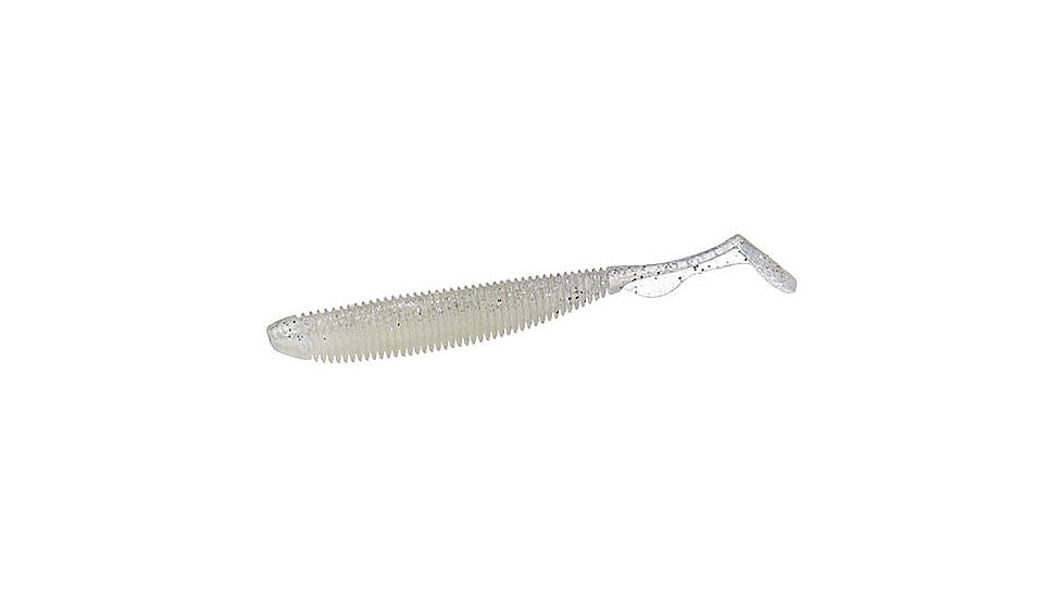 Duckett Fishing BD Subtle Tail, White Shad, 4.5 in, MXST4.5 WS