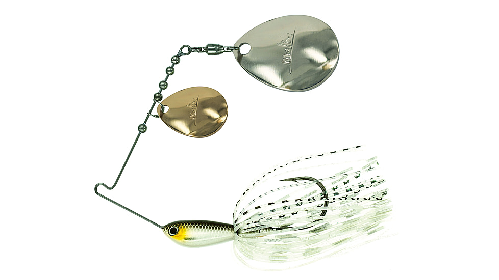 Duckett Fishing BD Water Slash Double Colorado Spinnerbait, Bogolu Dance, 3/8 oz, MXWSDC3/8 BD