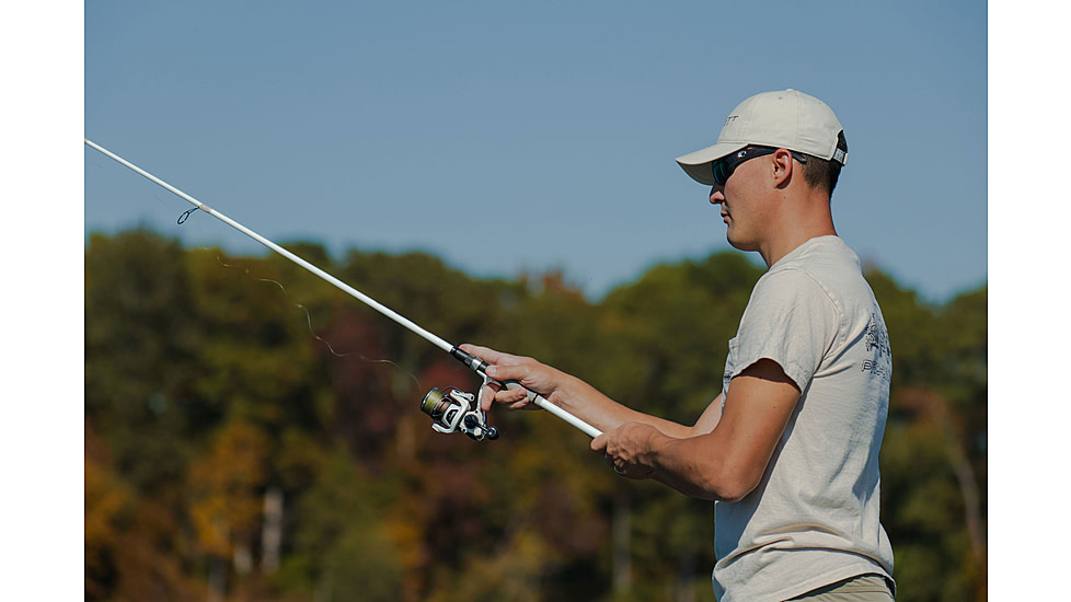 Duckett Fishing Ghost II Fast Spinning Rod, Medium, White, 7 ft, DFGT70M-S