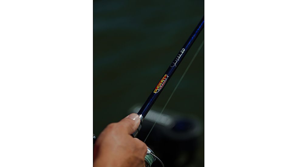 Duckett Fishing Jacob Wheeler Signature Series 2.0 Fast Casting Rod, Medium Heavy, White/Blue, 7 ft 2 in, DFJWT72MH-C