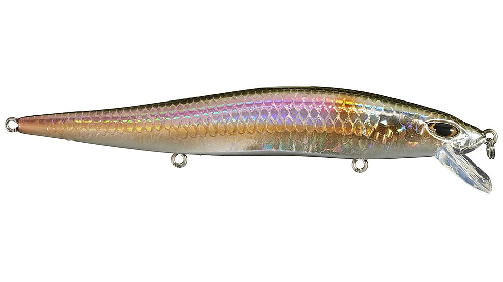 Duckett Fishing Reveal Forward Facing Sonar Jerkbait, 4.5in, 3/4oz, American Shad, DBRJ3/4 AS
