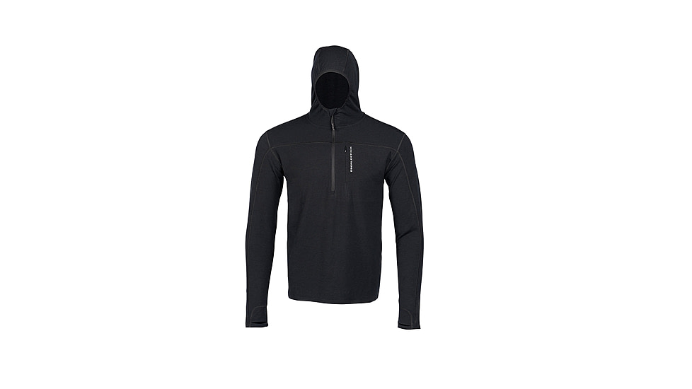 Eberlestock Lochsa 1/2 Zip Hoodie - Men's, Black, Medium, L12BM