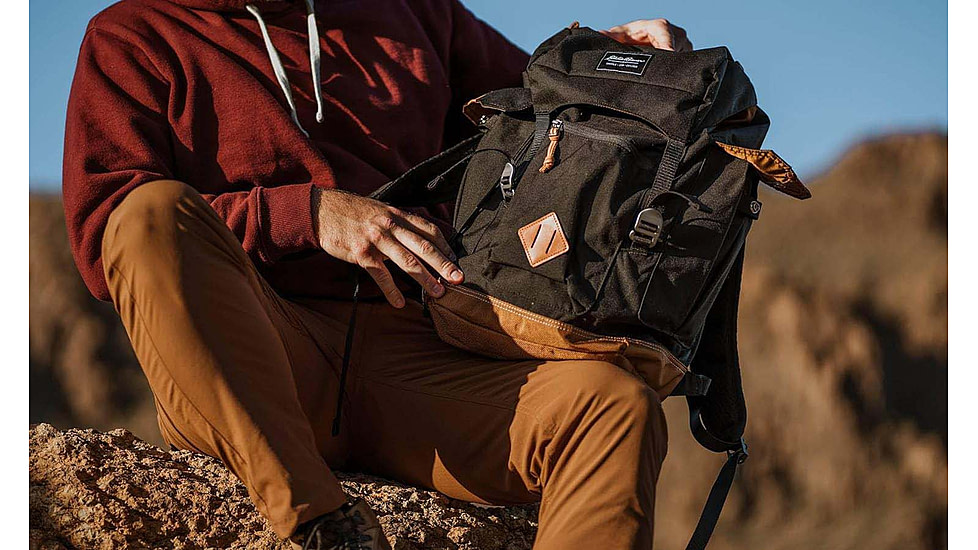 Eddie Bauer Bygone 25L Backpack, Black, EBB1004-001