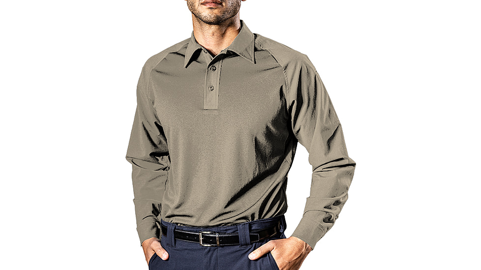 Elbeco UFX Persist Long Sleeve Collared Patrol Shirt, Regular, Khaki, 2XL, SM4006KH+2XL