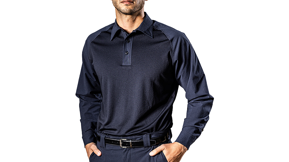 Elbeco UFX Persist Long Sleeve Collared Patrol Shirt, Regular, Midnight Navy, Large, SM4006NV+L